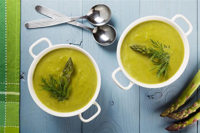 Delicious Soup With Asparagus