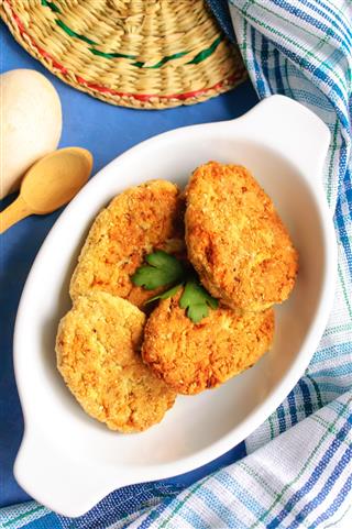 Vegetarian Cutlets With Spices