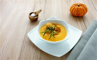 Butternut Squash Soup With Herbs