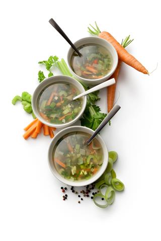 Vegetable Soup And Ingredients