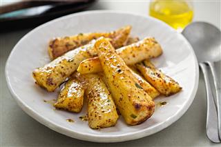 Roasted Baked Parsnip With Honey