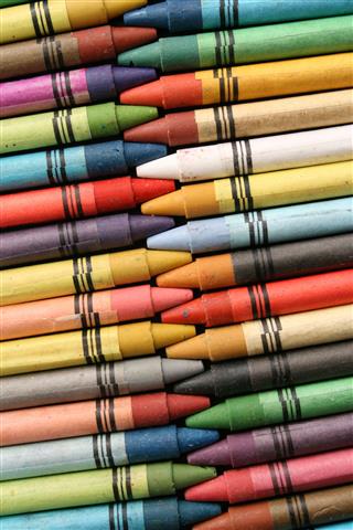 Crayons In Rows