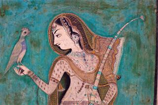 Bundi Palace Painting From Rajasthan