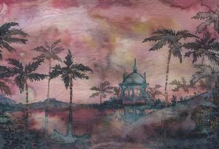 Watercolor Temple