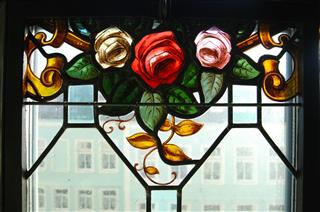 Roses In Stained Glass