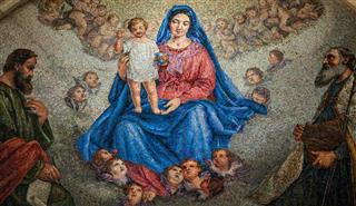 Madonna And Child Mosaic