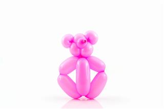Balloon Animal Of Pink Bear