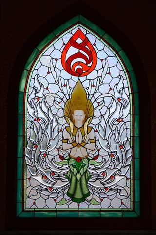 Stained Glass Window Of Angel