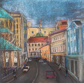 Street Of Moscow Drawing