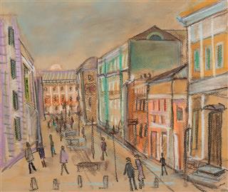 Moscow Street Drawing