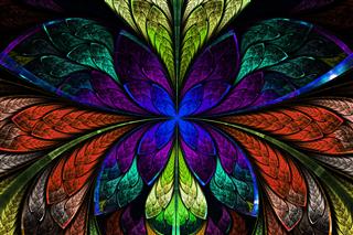 Multicolored Symmetrical Pattern
