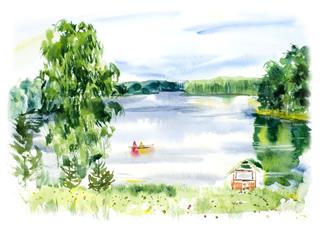 Lake Valdai Painting