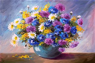 Wildflowers Oil Painting