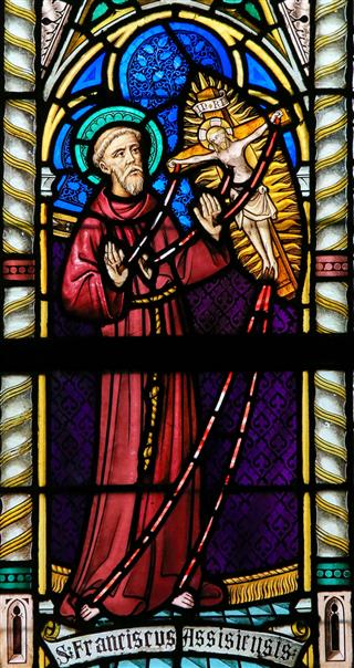 Stained Glass St Francis Of Assisi