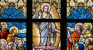 Stained Glass Ascension Of Jesus