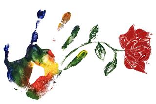 Colorful Handprint Design