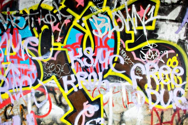 Down Arrow And J Graffiti