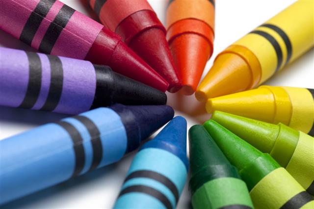 Bright Colorful Crayons