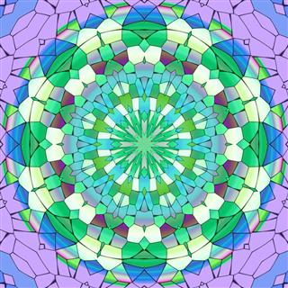 Mandala Ornament Generated Texture