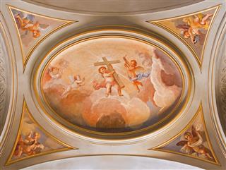 Rome The Symbolic Fresco Of Angels