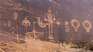 Butler Wash Wolfman Petroglyph Panel