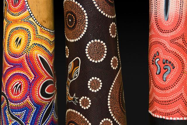 Three Different Multi Colored Textiles