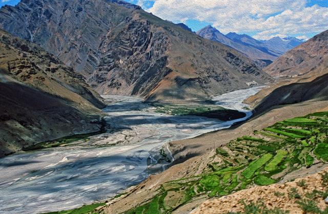 Himalayan Valley In Spiti