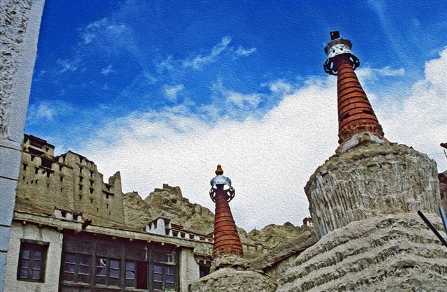 Ruins Of Leh Palace In Ladakh