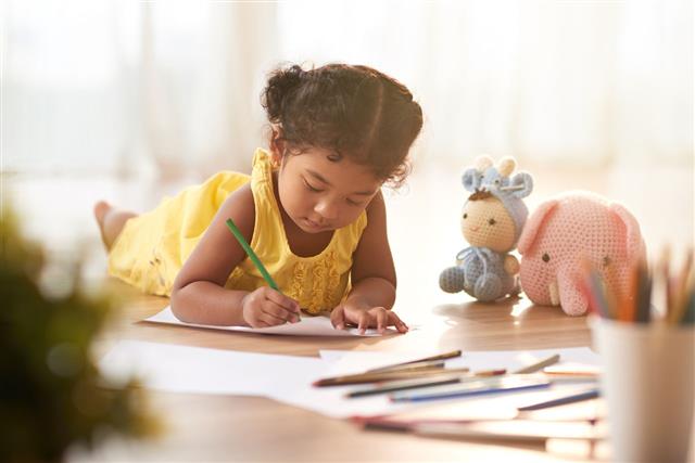 Cute Toddler Coloring Picture
