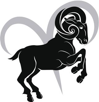 Black aries astrology sign