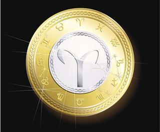 Coin zodiac aries