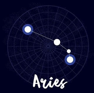 Aries vector zodiac