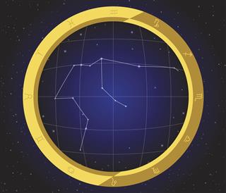 Aries zodiac constellation