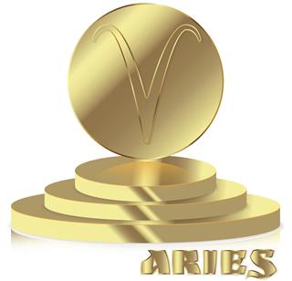 Gold Zodiac Sign Aries