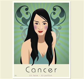 Cancer zodiac symbol