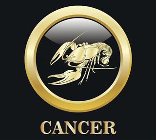 Cancer zodiac sign in frame