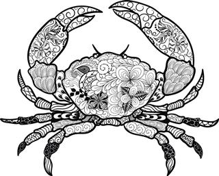 Astrological symbol crab