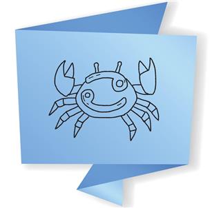 Crab astrological symbol