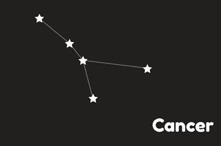 Cancer zodiac sign constellation
