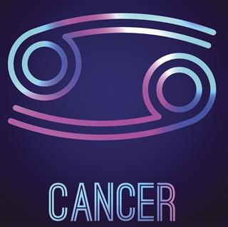 Zodiac cancer symbol
