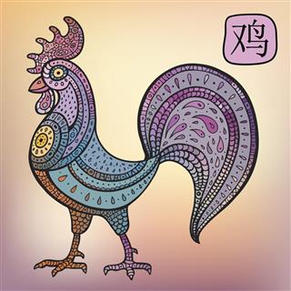 Chinese zodiac cock