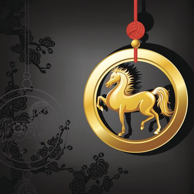 Golden Horse Ornament
