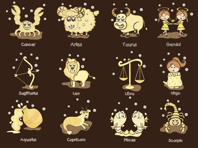 Twelve Zodiac Horoscope Signs