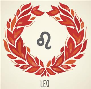 Zodiac symbol leo