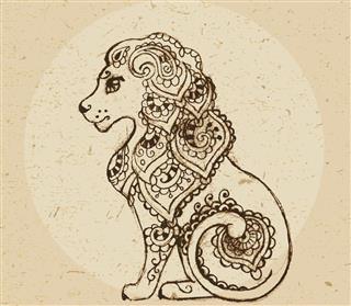 Zodiac sign lion