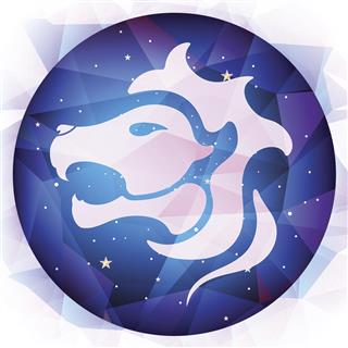 Lion zodiac symbol