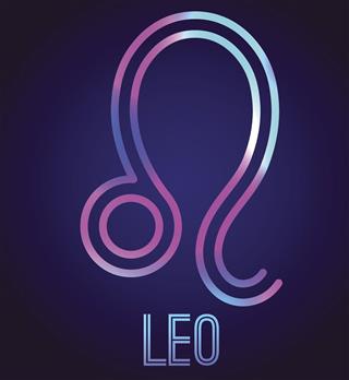 Zodiac symbol leo