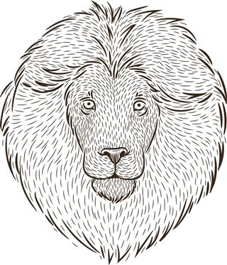 Astrology symbol lion