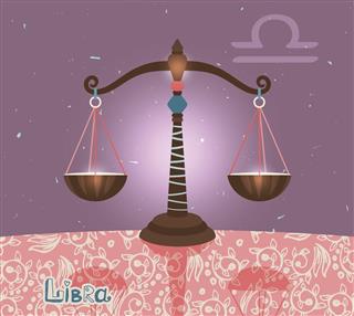 Libra zodiac sign of horoscope