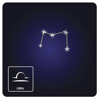 Libra zodiac sign and constellation